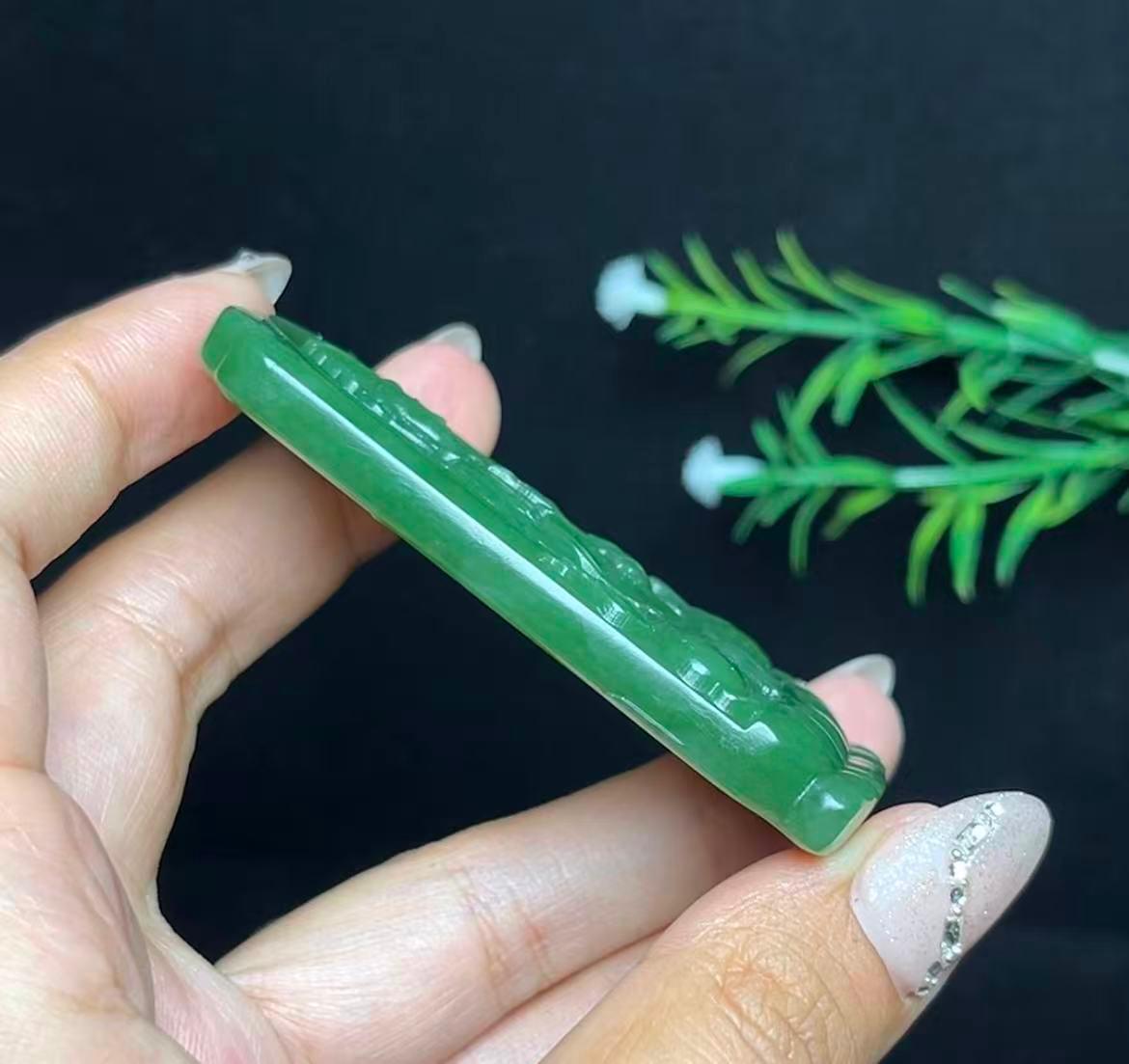 和田玉碧玉观音（50.6g）