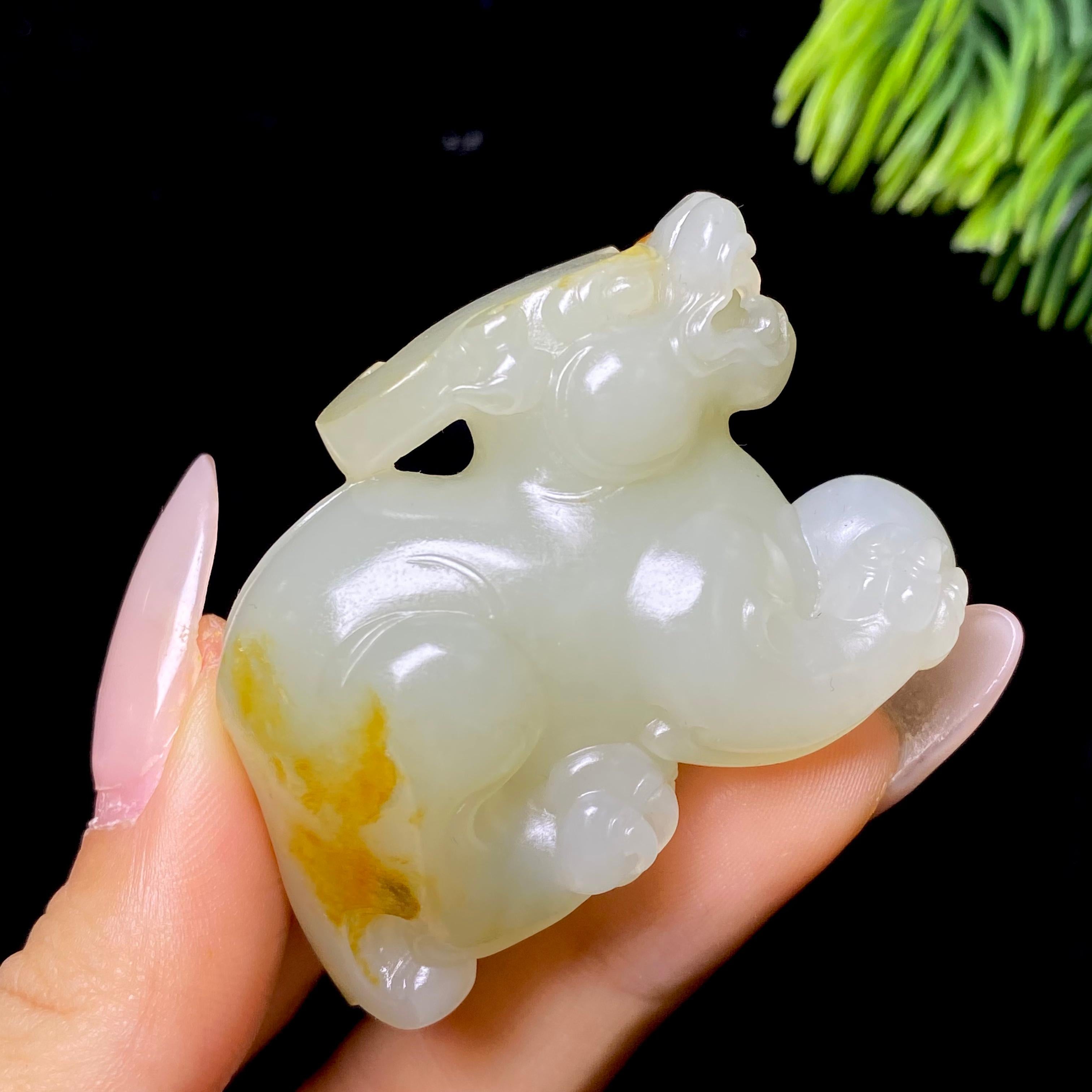 和田玉籽料貔貅（47.5g）