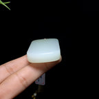 和田玉糖白玉无事牌（40.0g）