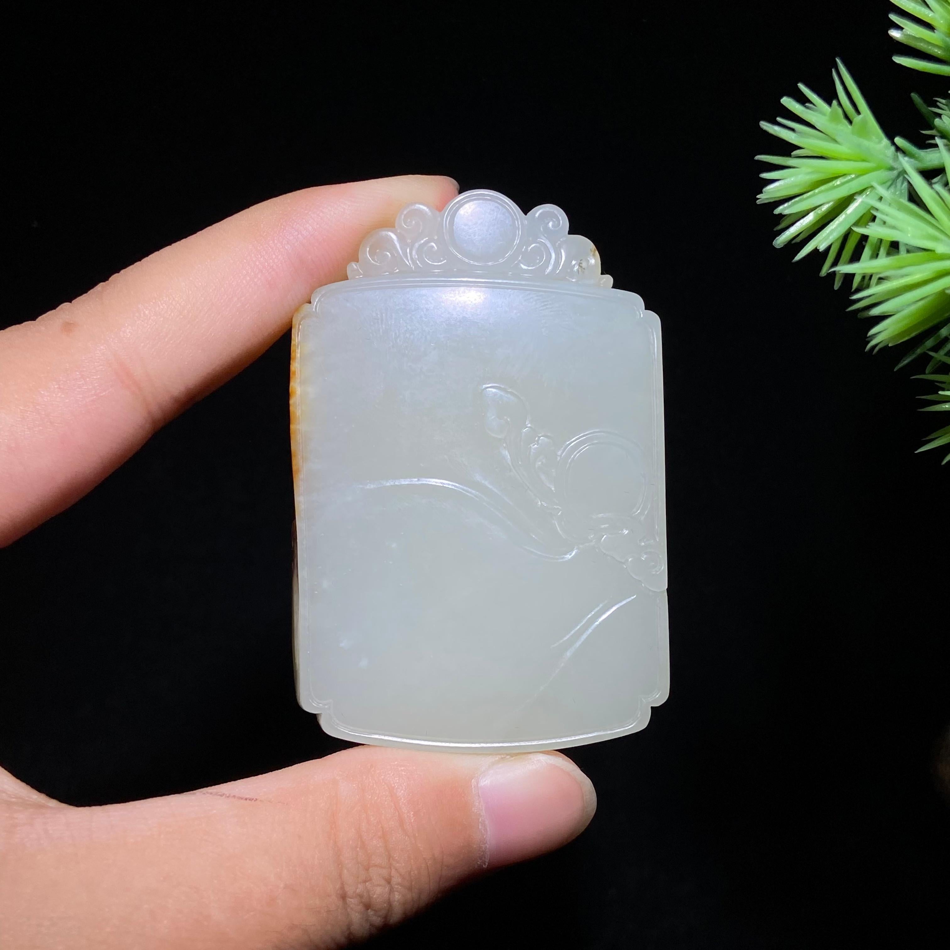 和田玉籽料无事牌（70.1g）