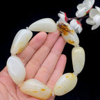 和田玉洒红皮【精品手串】（97g）