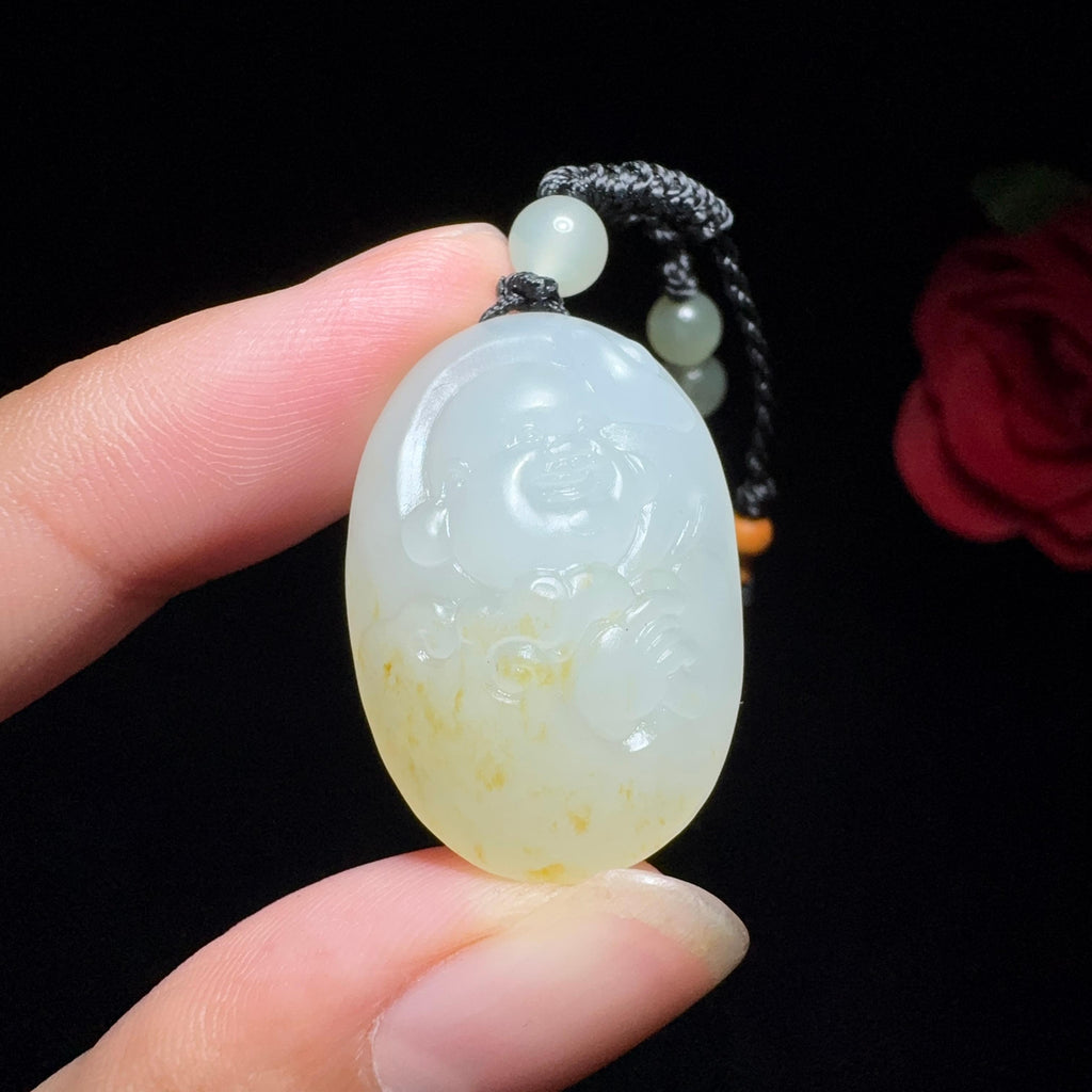 和田玉籽料佛公挂件（8.3g）