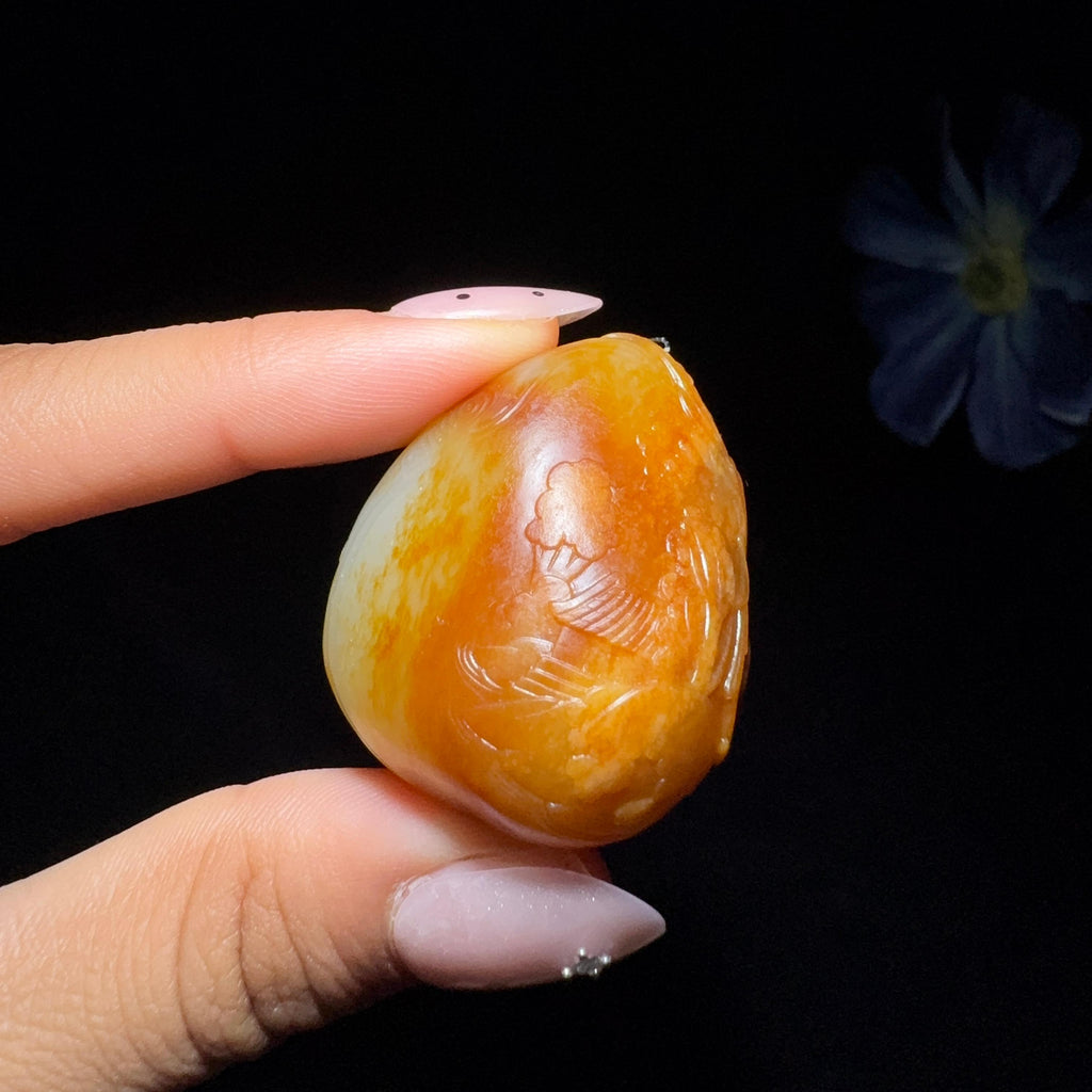 和田玉籽料喜上眉梢（36.1g）