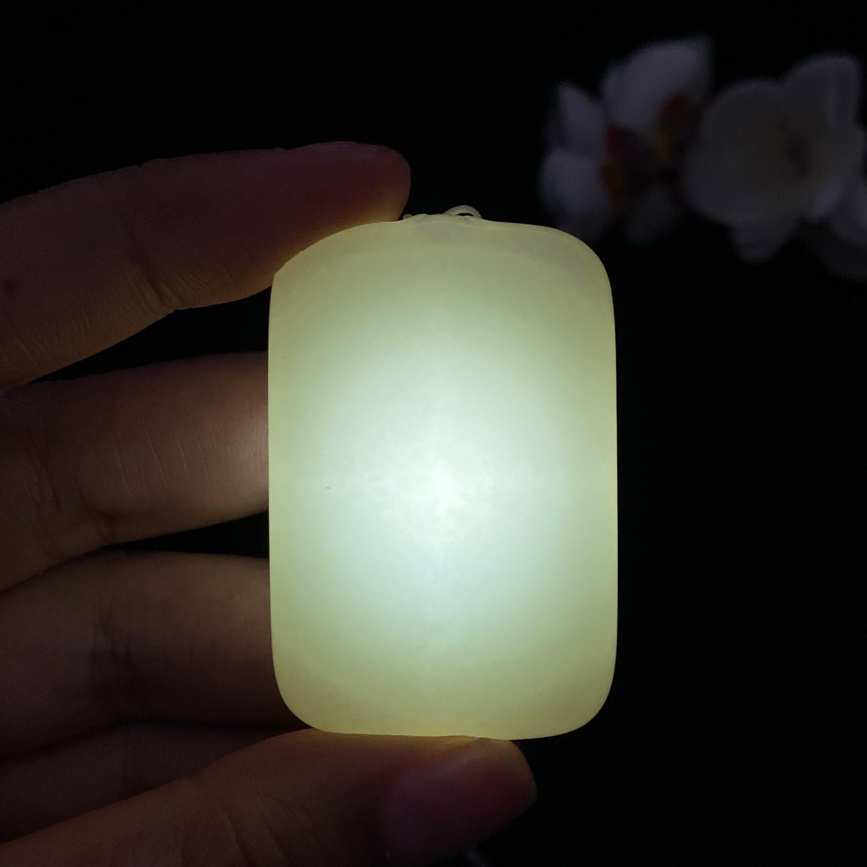 和田玉白玉且末料【平安无事牌】（30.5g）