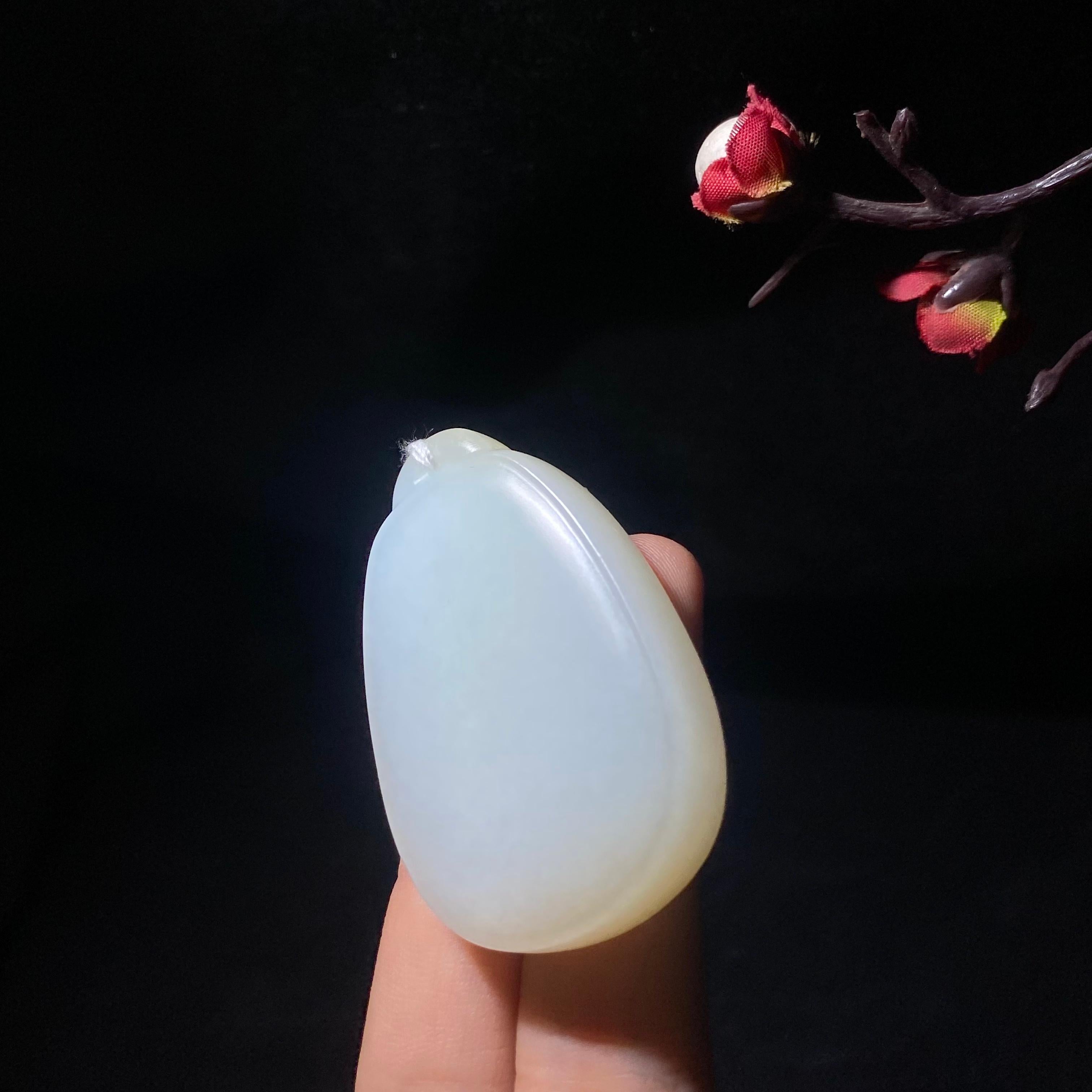 高品质新疆且末糖白玉无事牌（34.3g）