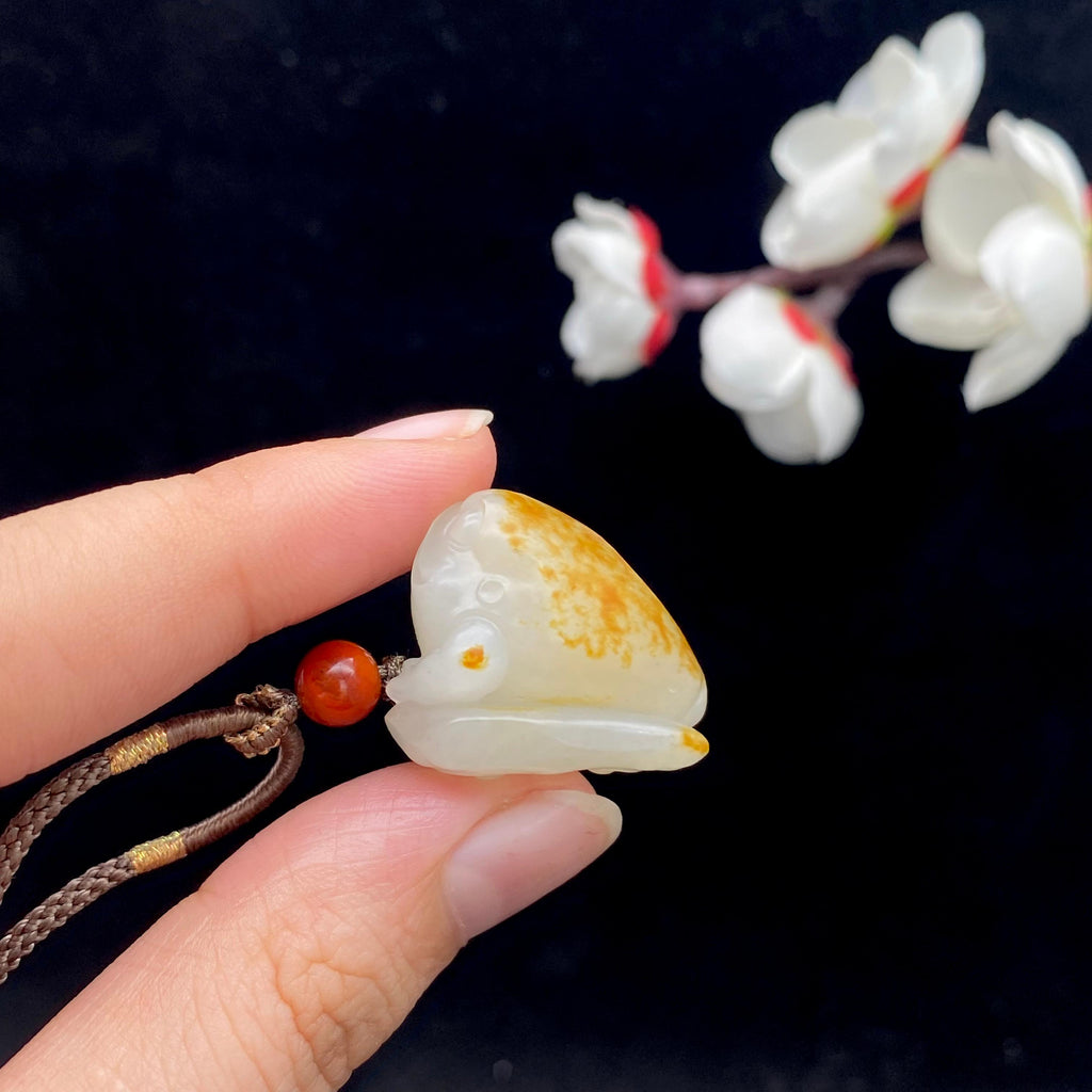 和田玉白玉籽料【三足金蟾】（12.5g）