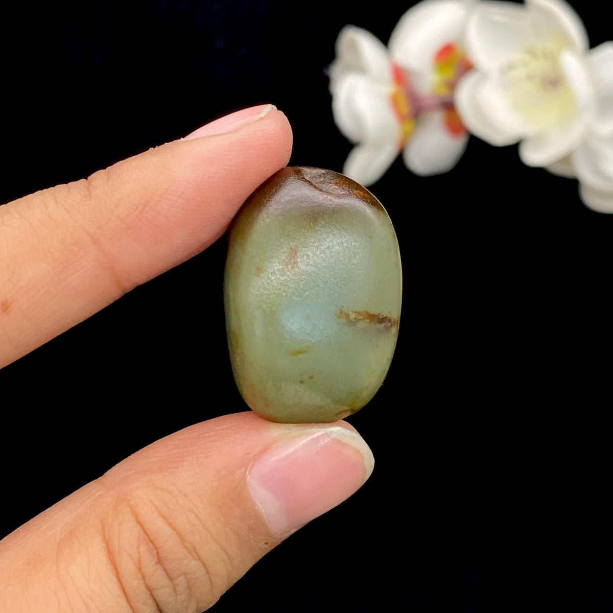 和田玉黄皮籽料吊坠籽（14.1g）