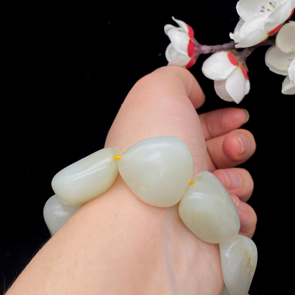 和田玉白玉【精品手串】（108.5g）