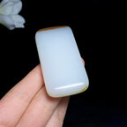 高品质和田糖白玉无事牌（57.0g）