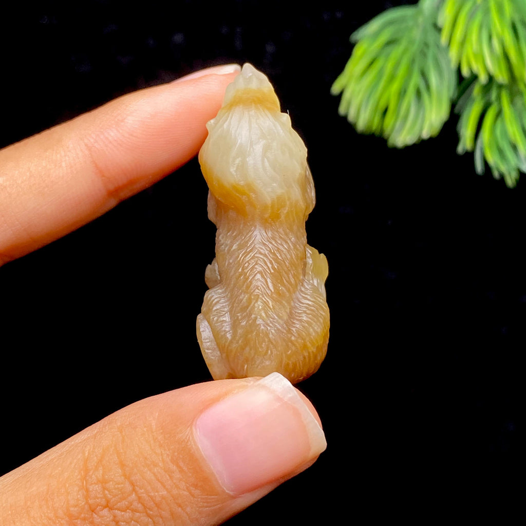 和田玉糖白狮子（15.7g）