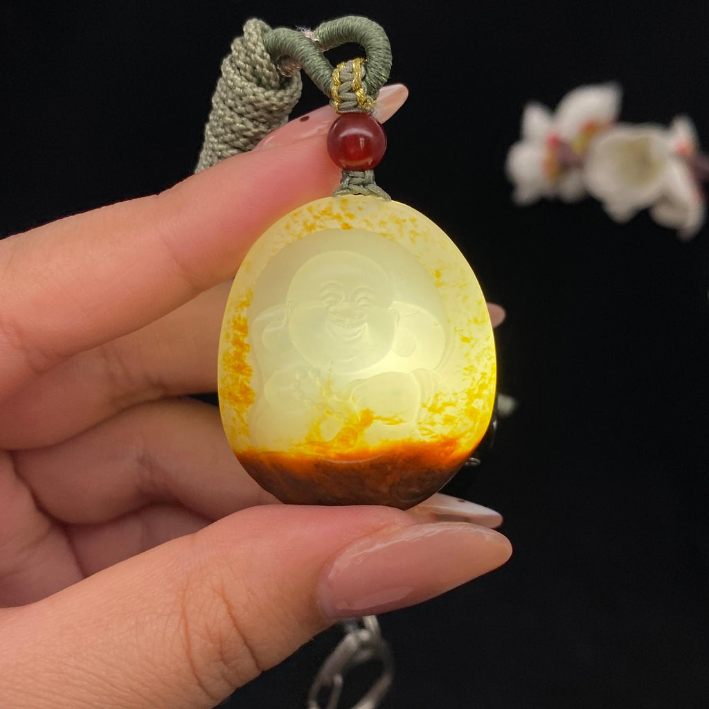和田玉籽料【佛公】挂件（23g）