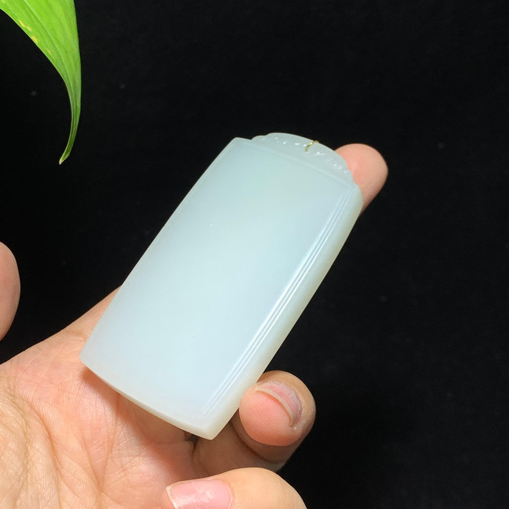 和田山料白玉无事牌挂件（56.4g）