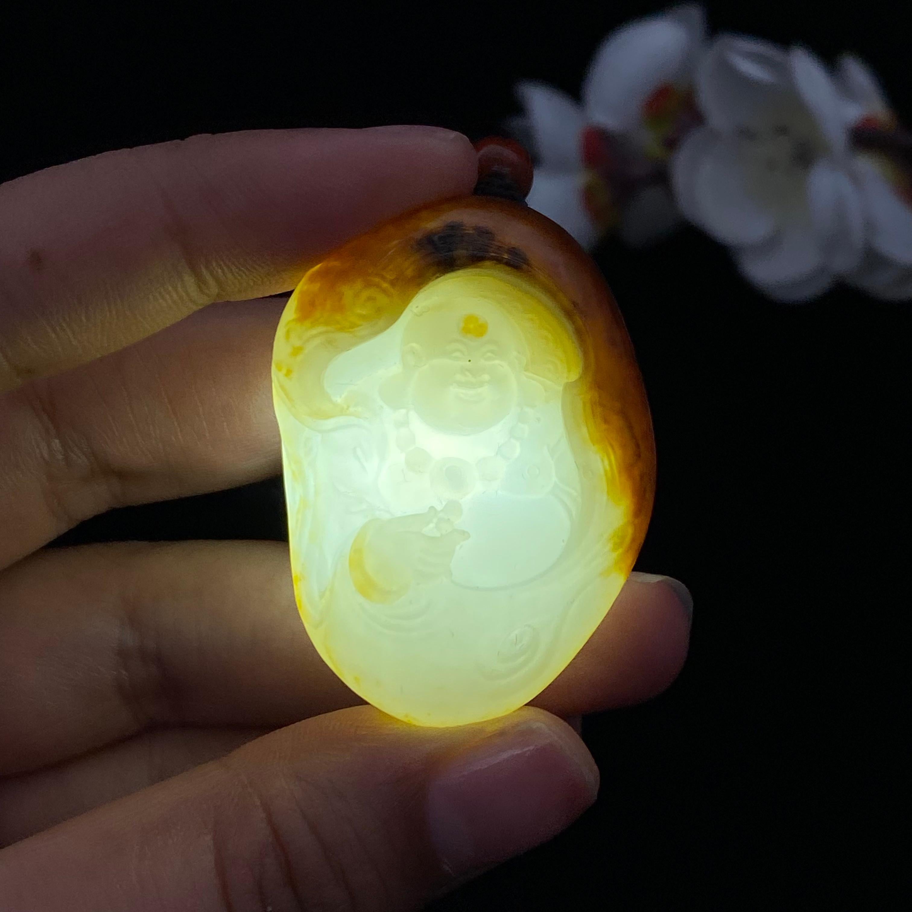 和田玉籽料【弥勒佛】（31g）