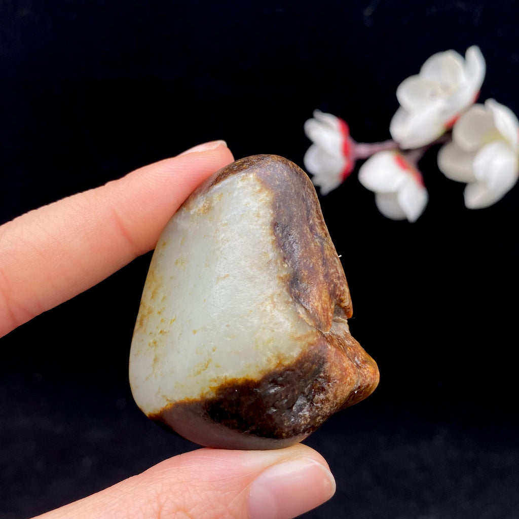 和田玉聚黑皮籽料（46.3g）