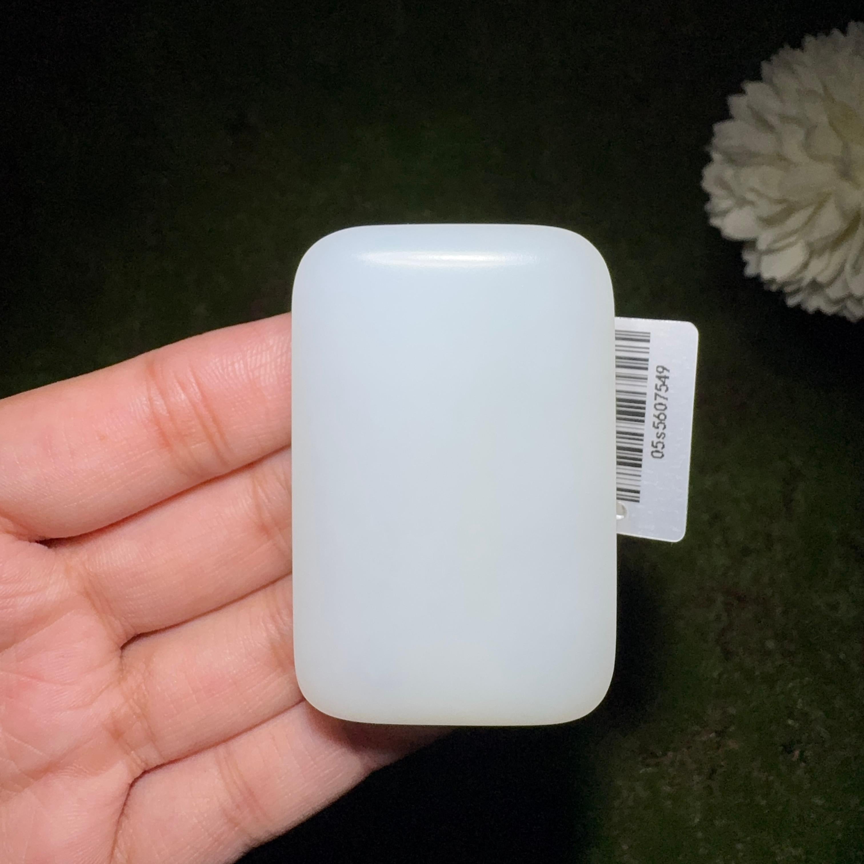 和田玉白玉平安无事牌（71.2g）