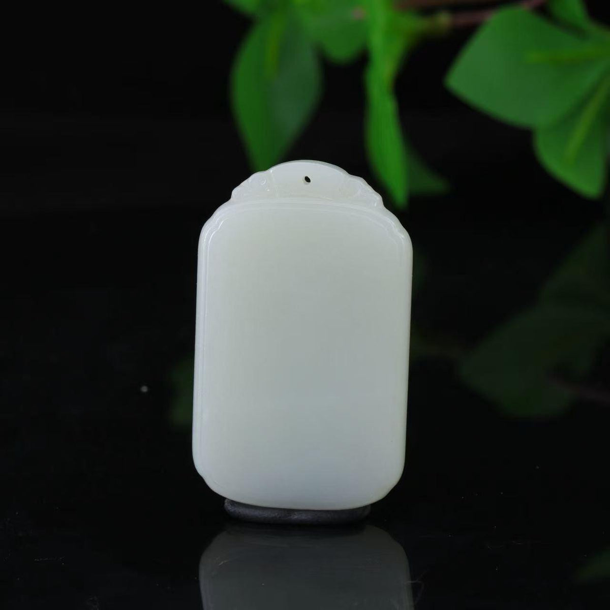 和田玉白玉无事牌（30g）