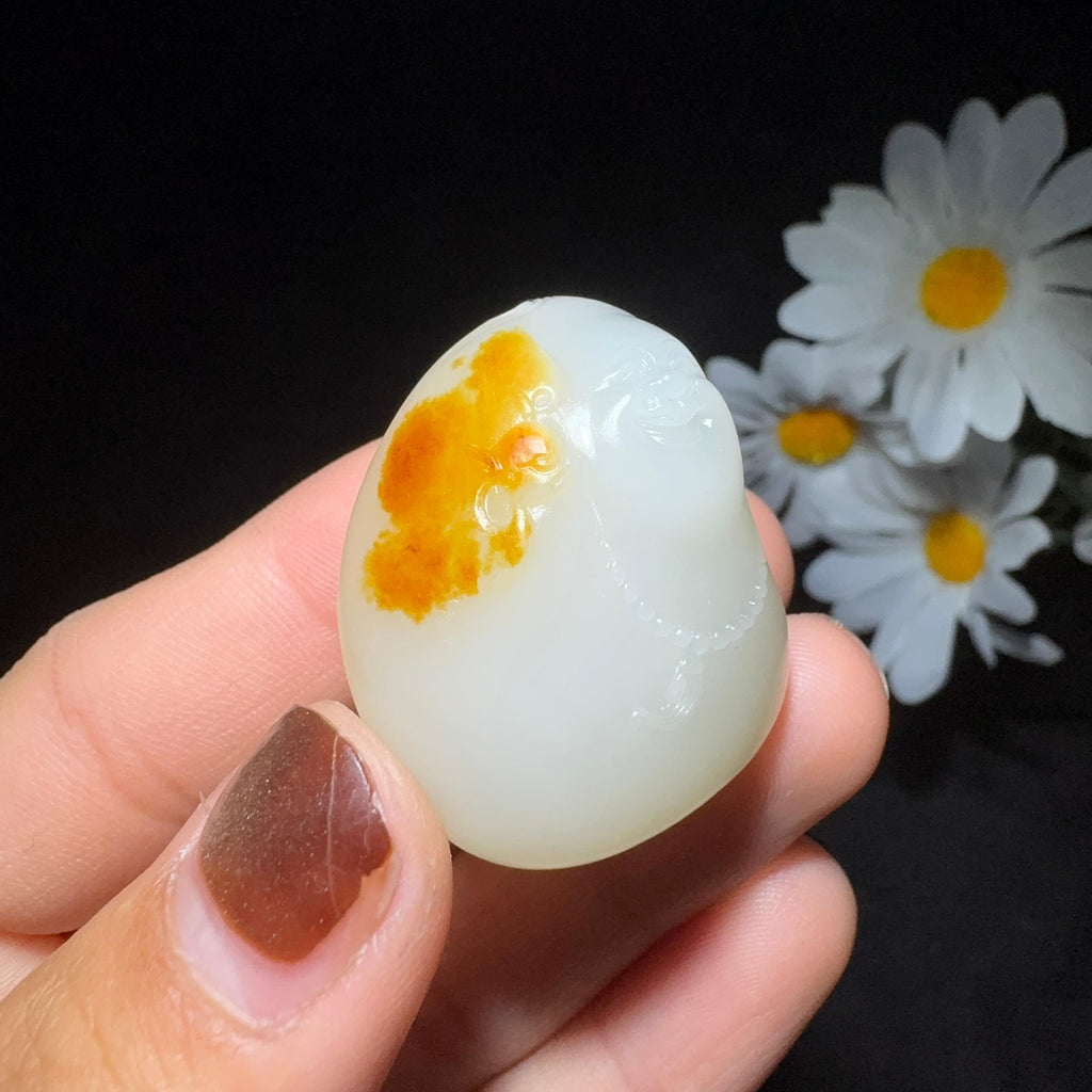 和田玉籽料挂件佛公（24.7g）