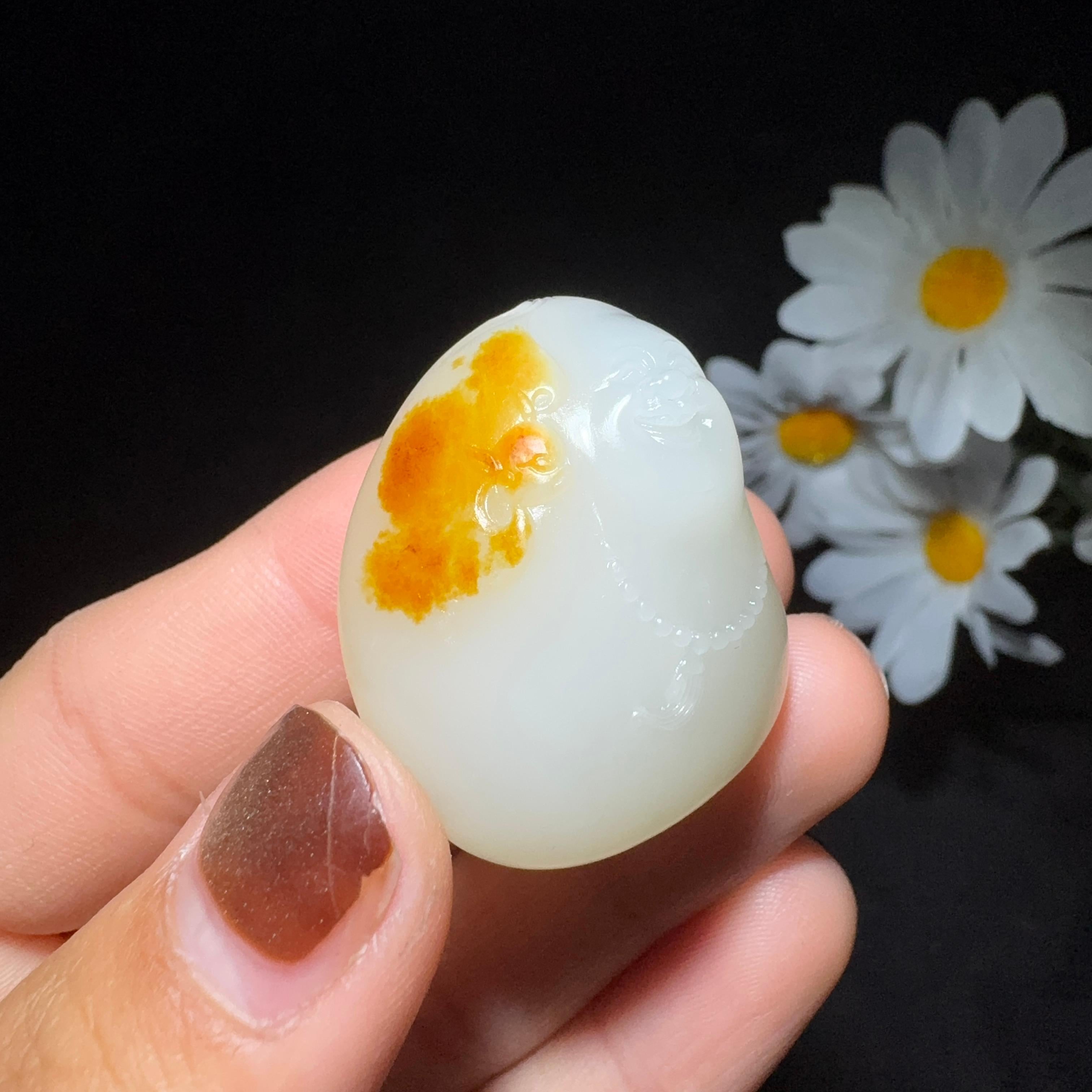 和田玉籽料挂件佛公（24.7g）