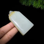 和田玉籽料撒金皮无事牌（64.0g）