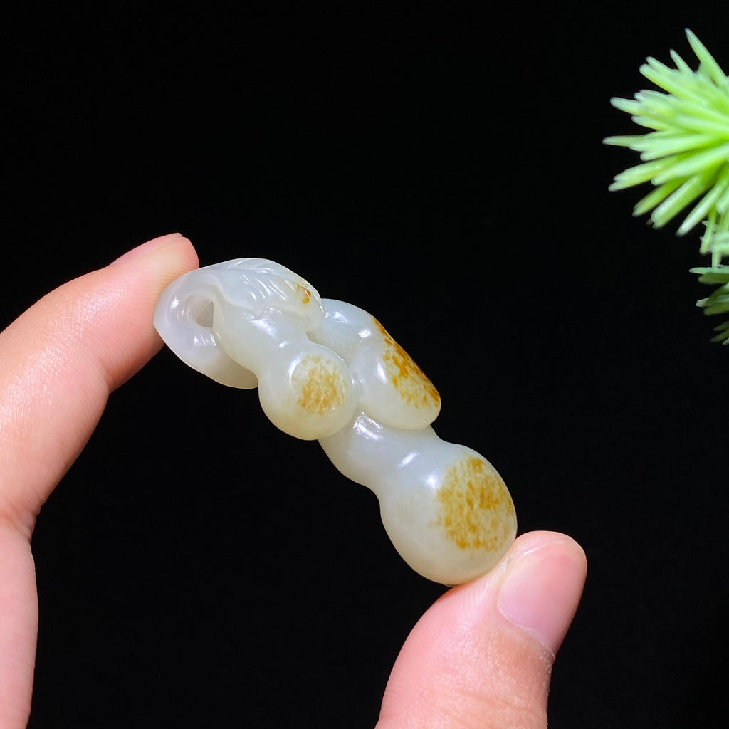和田玉籽料葫芦挂件（14.8g）