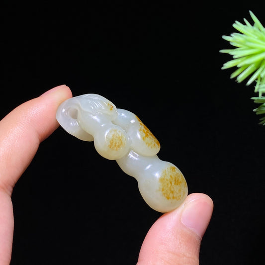 和田玉籽料葫芦挂件（14.8g）