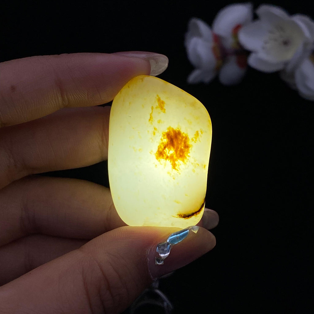 和田玉洒金皮籽料挂件（20.4g）