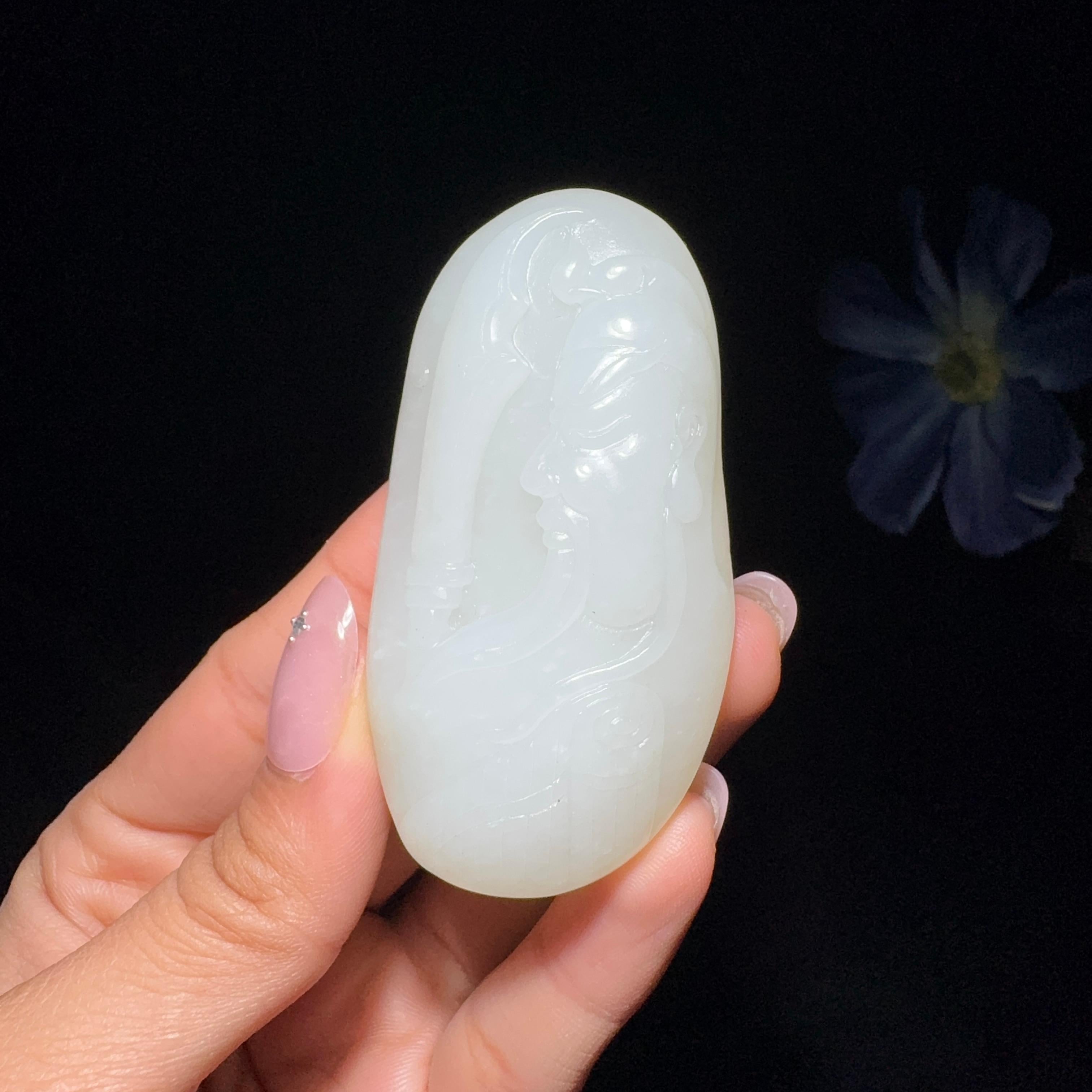 和田玉籽料关公（63.9g）