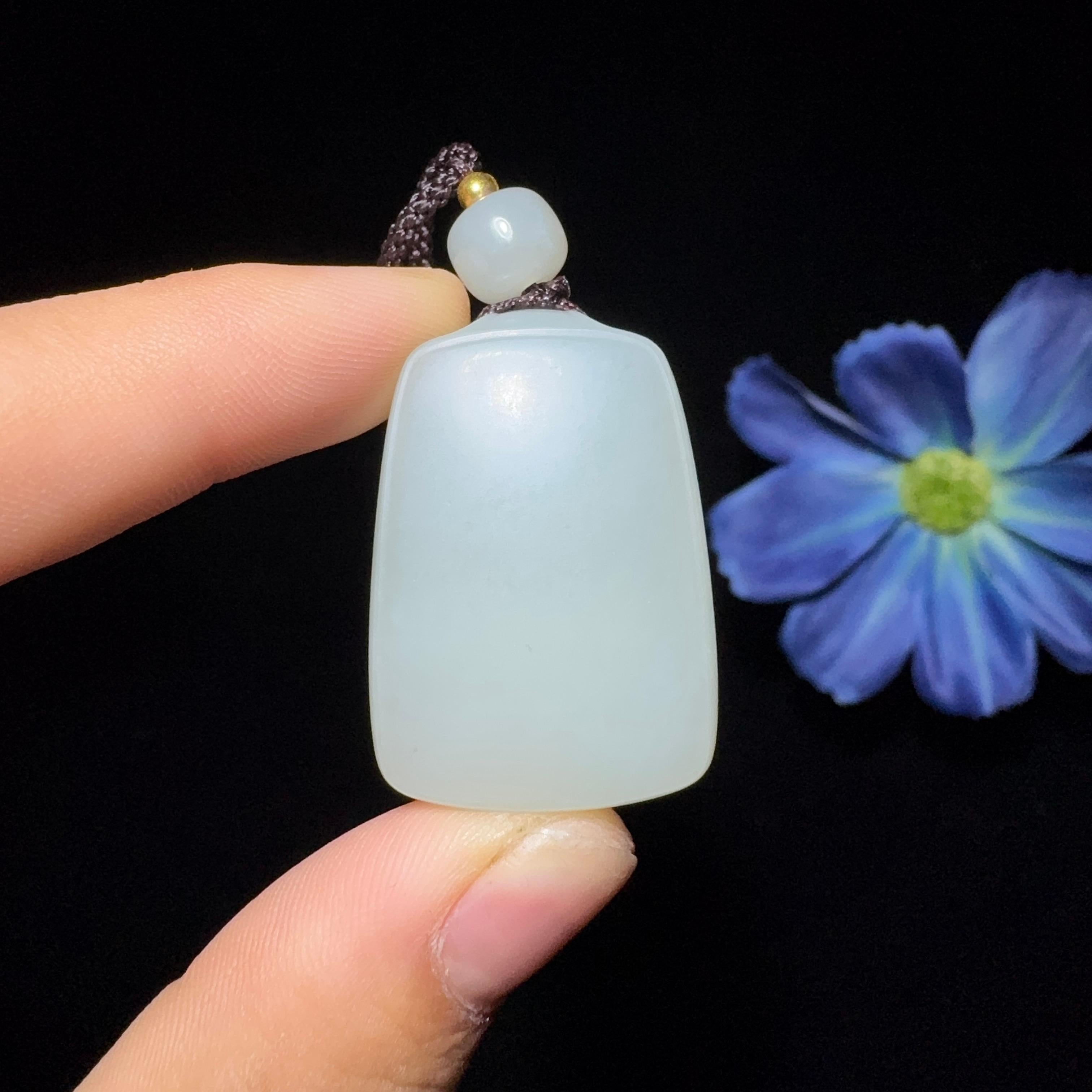 和田玉籽料平安无事牌（22.2g）