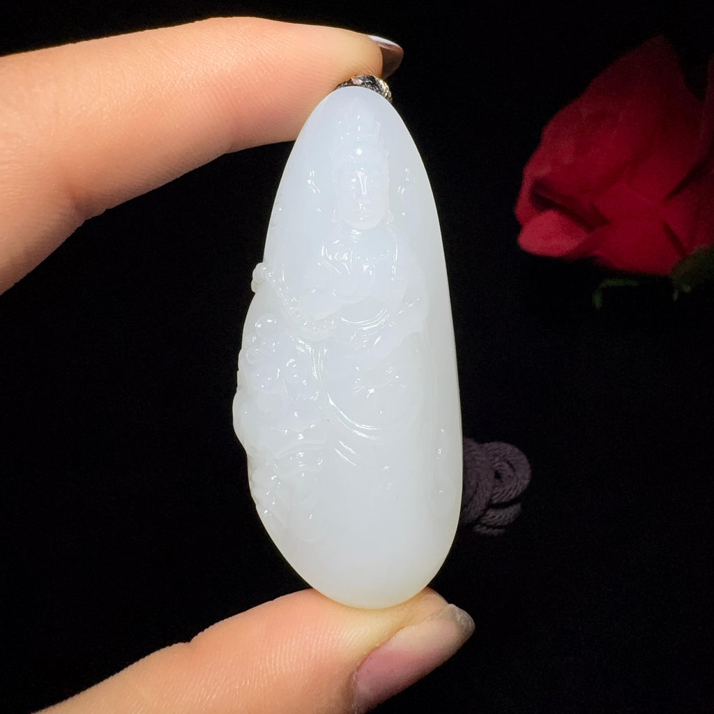 和田玉籽料文殊菩萨（47.3g）