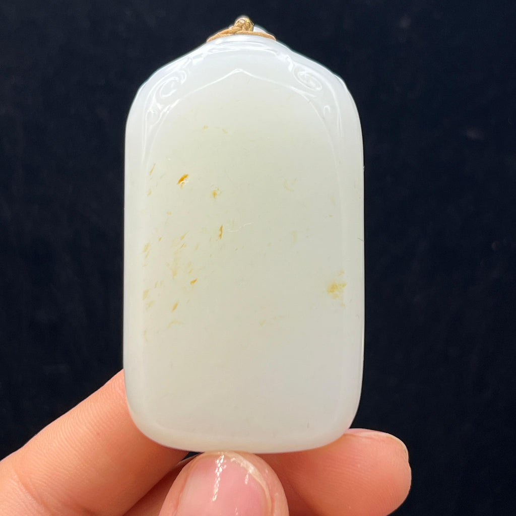 和田玉籽料无事牌（62.1g）