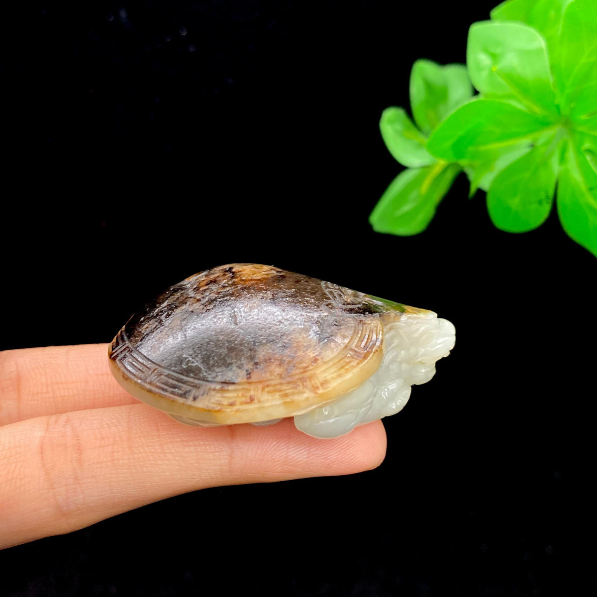 和田玉籽料【龙龟】手把件（60g）