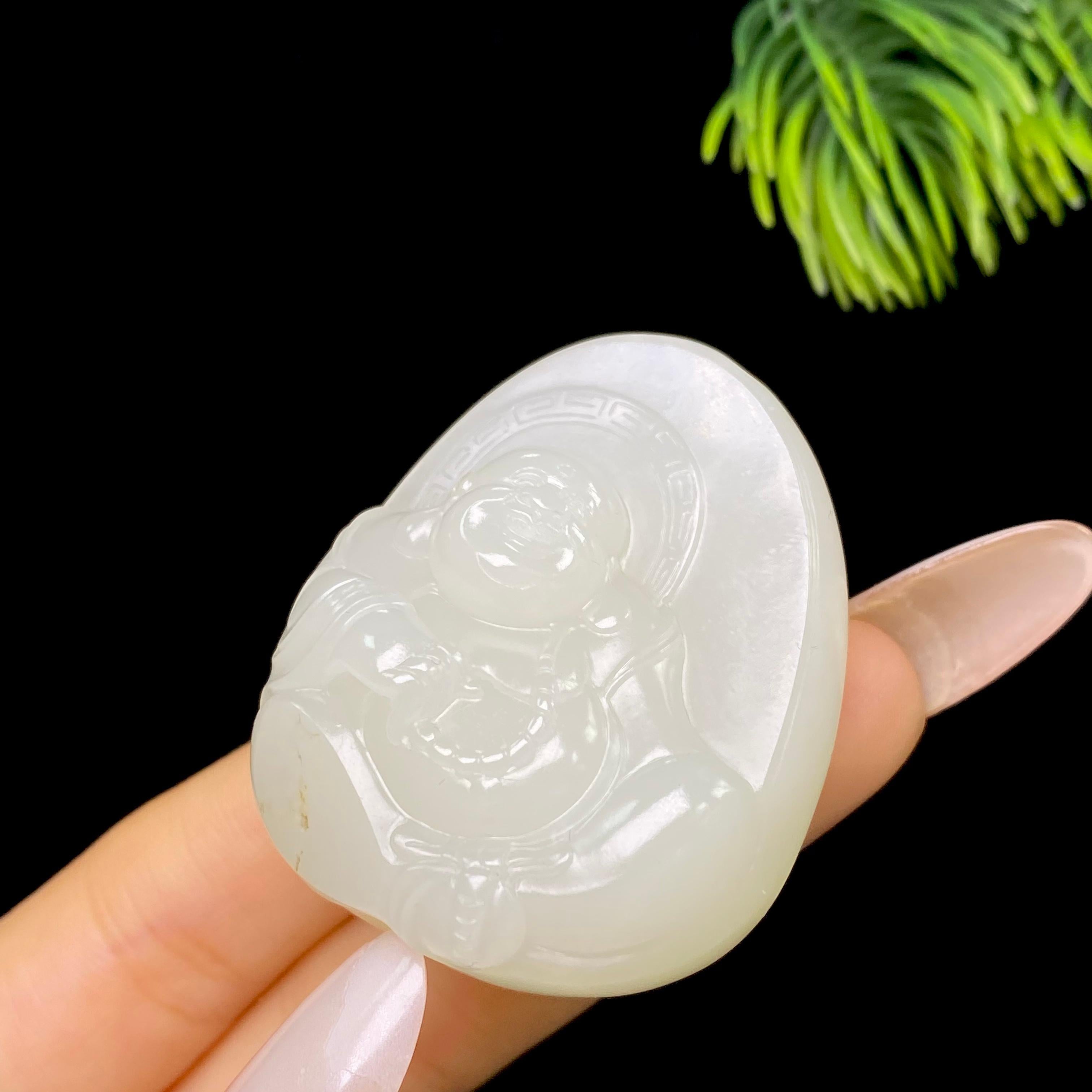 和田玉籽料佛公（43.9g）