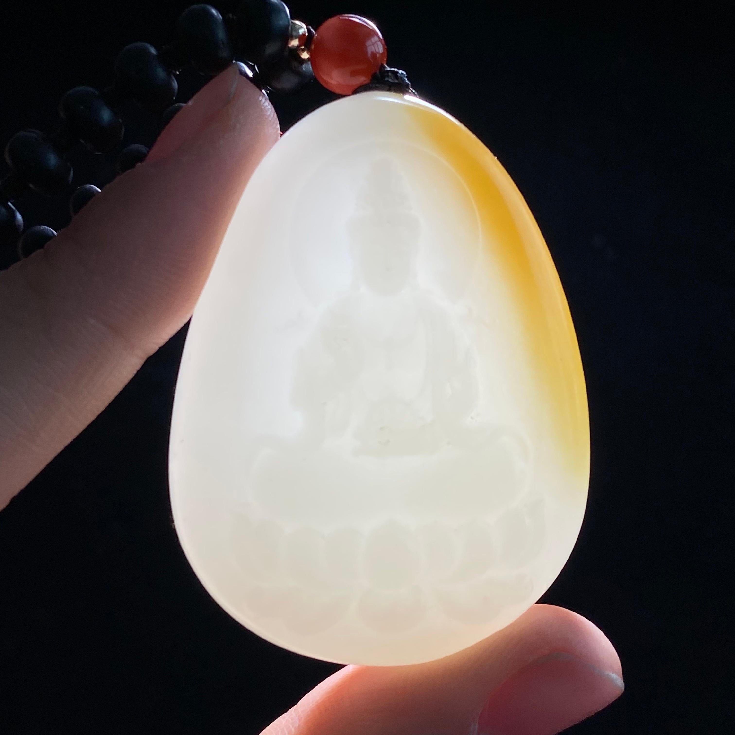 和田玉糖白观音（42.2g）