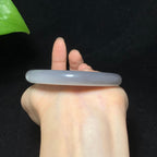 精品和田玉高冰底紫罗兰手镯（34.6g）