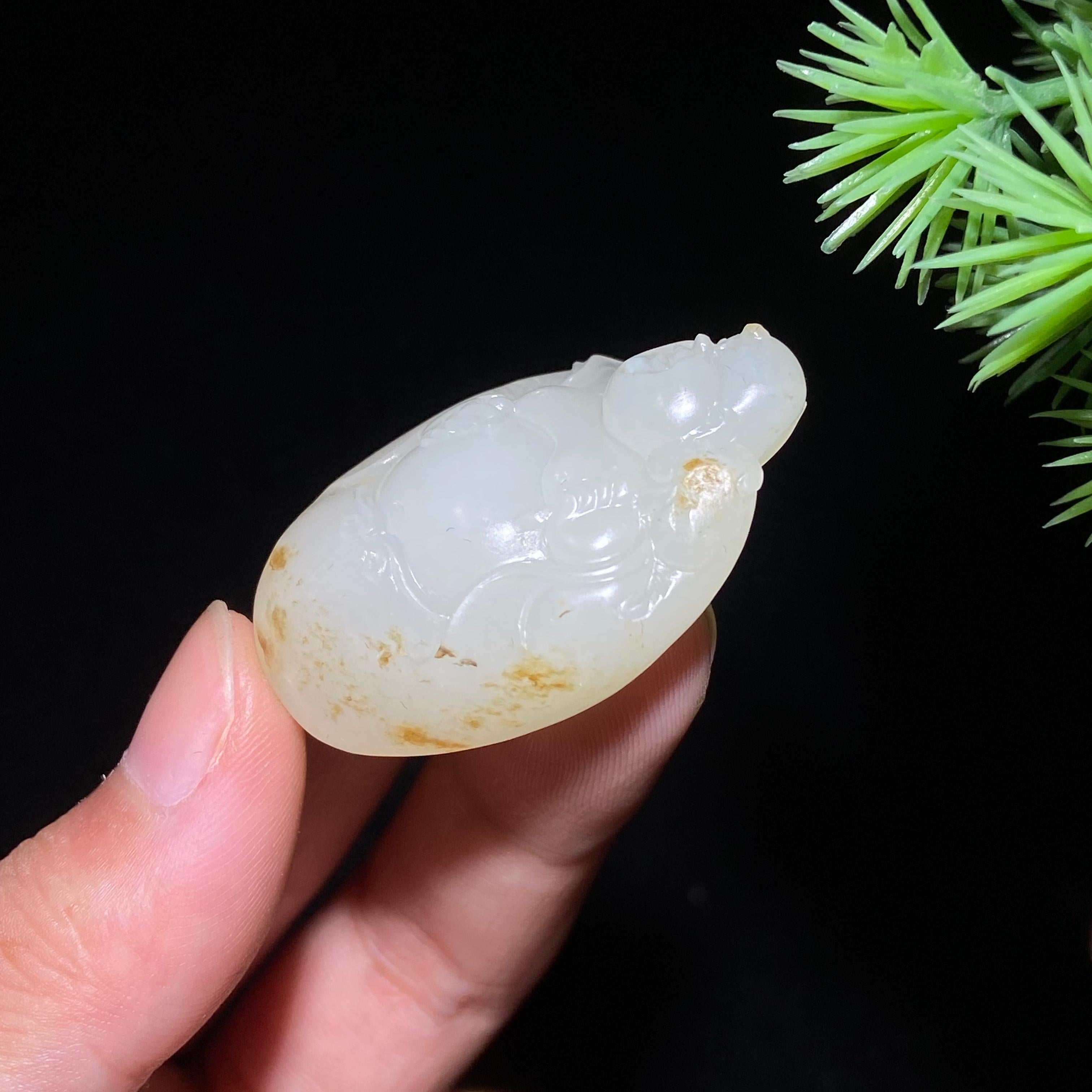和田玉籽料佛公（18.7g）
