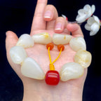 和田玉洒金皮籽料【精品手串】（60g）