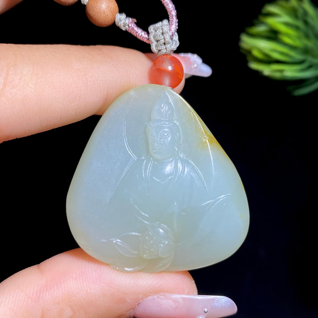 和田玉籽料观音（25.5g）