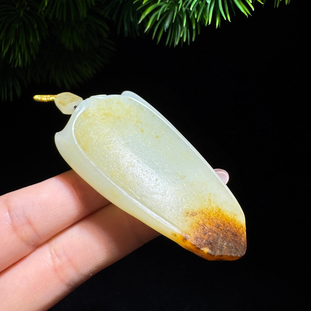 和田玉籽料无事牌（50.5g）