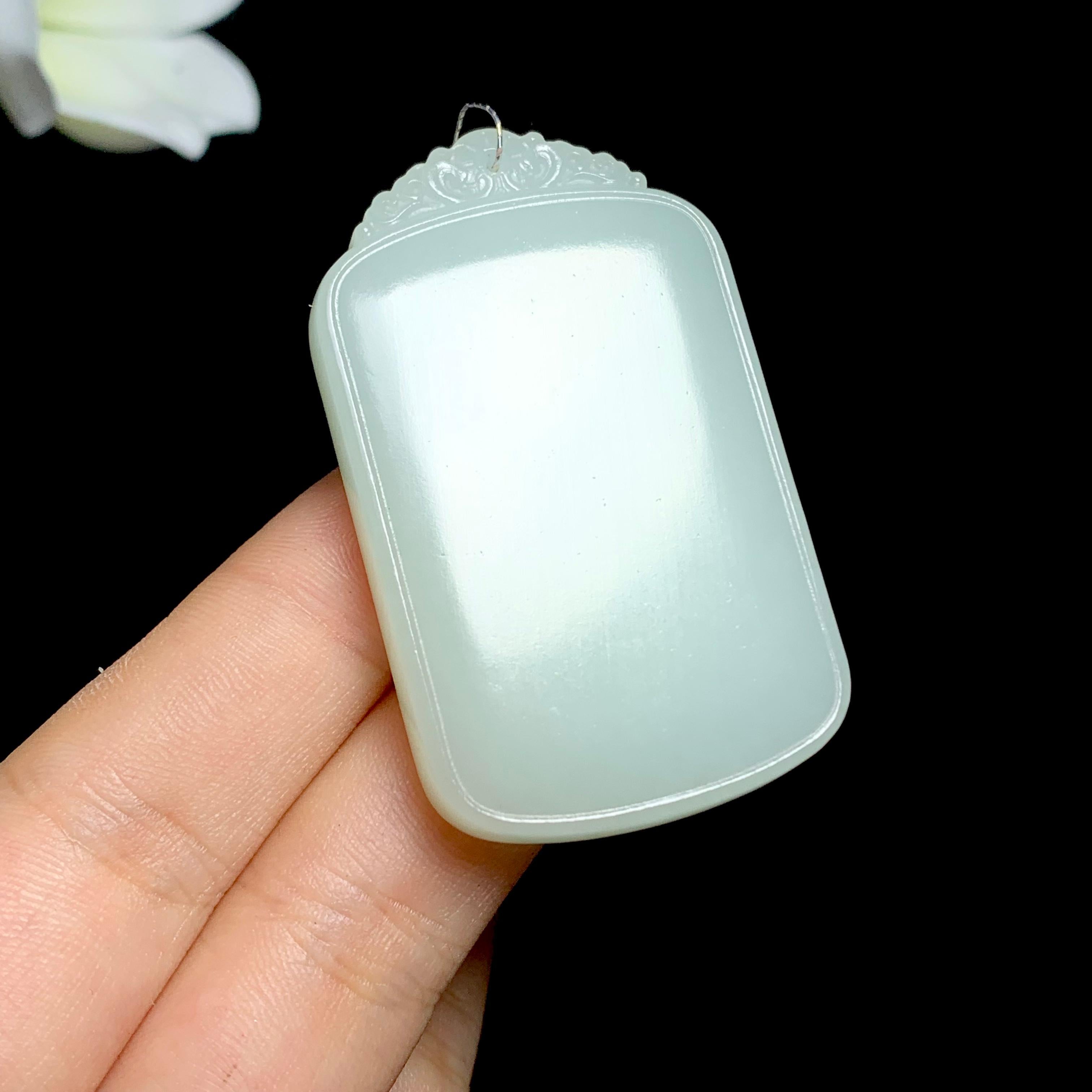 和田山料白玉无事牌（36.8g）