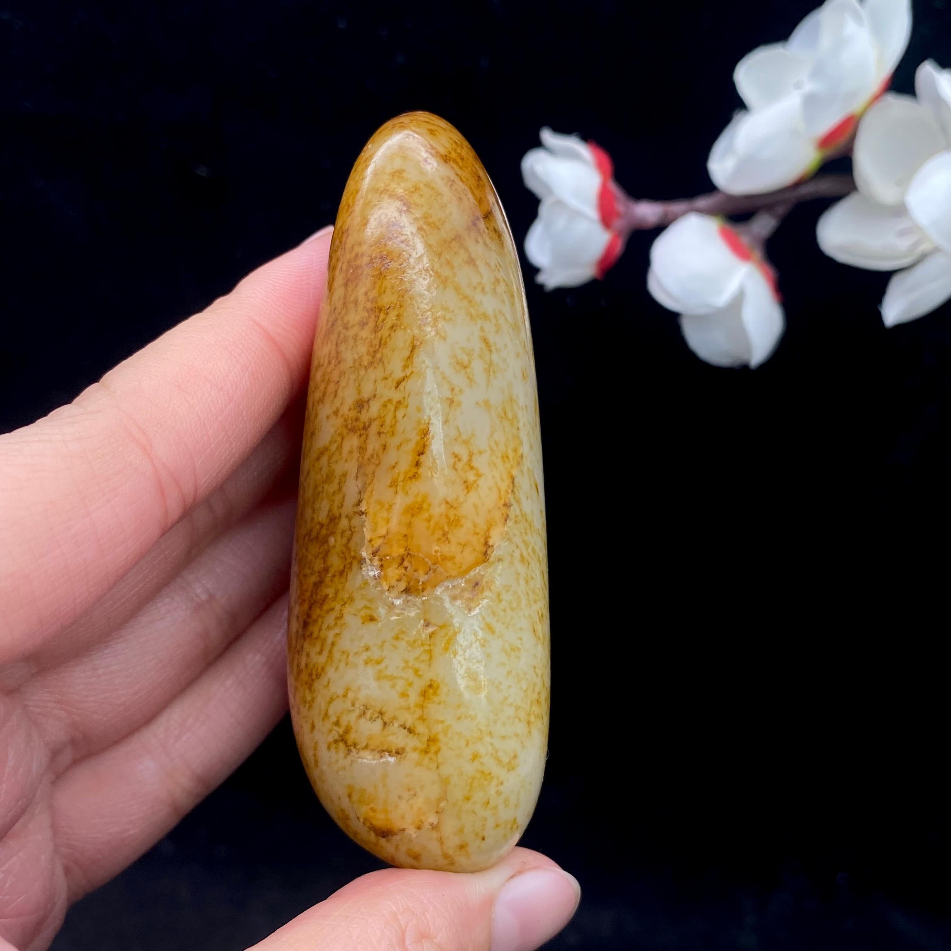 和田玉聚黄皮籽料原石（138.7g）