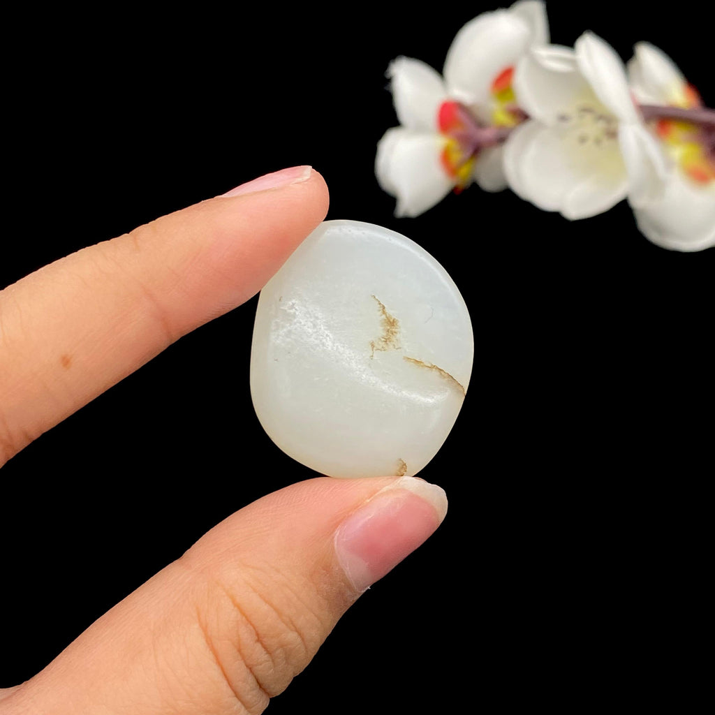 和田玉白玉籽料原石（12.4g）