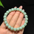 和田山料碧玉粉青老型珠手串（27.0g）