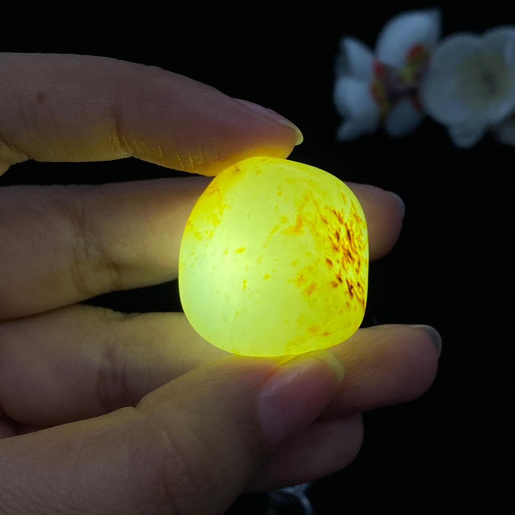和田玉洒金皮籽料挂件（21.1g）