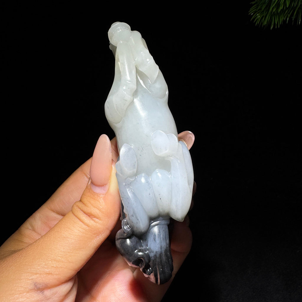 和田玉籽料青花马到成功（162.0g）