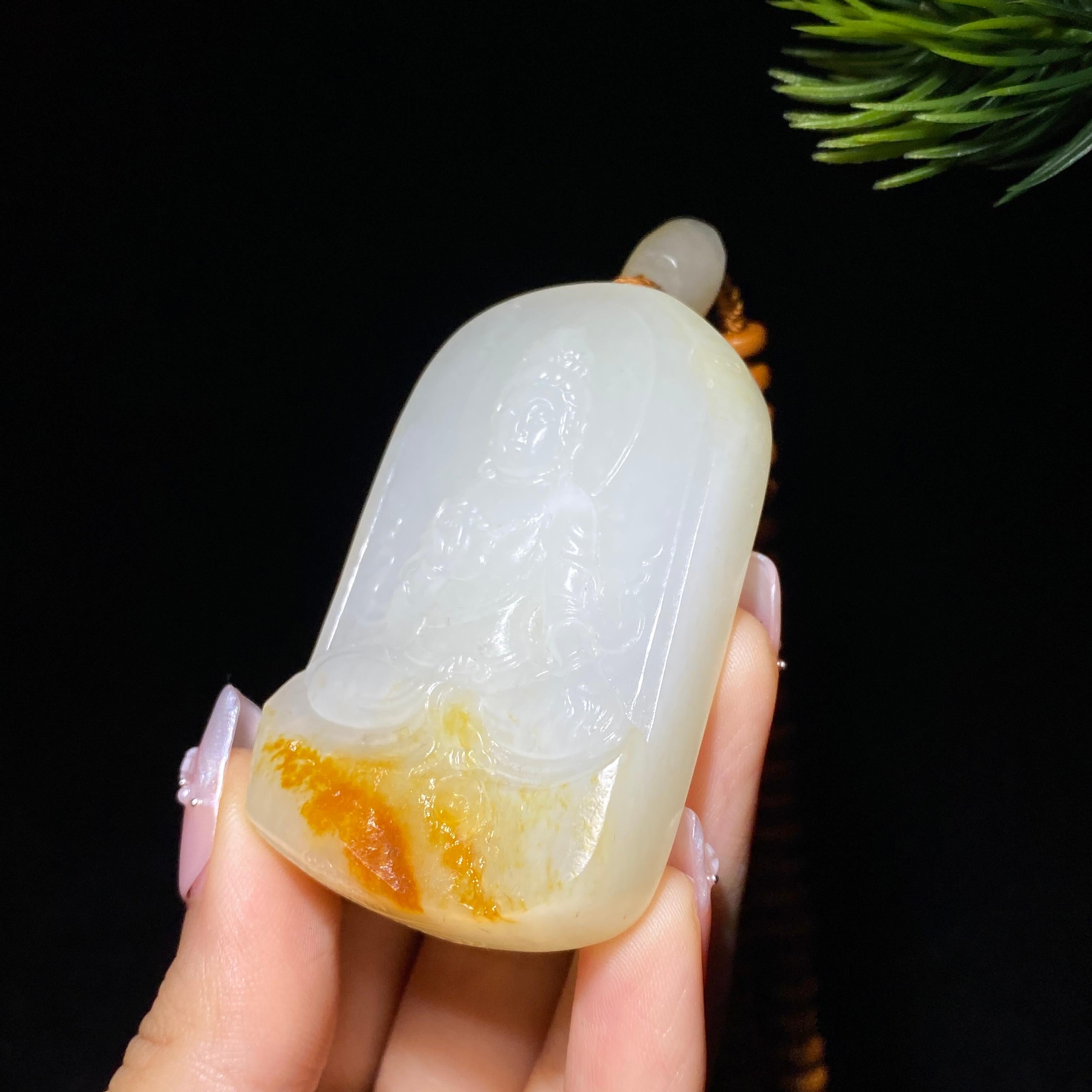 和田玉籽料观音（72.6g）