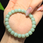 和田山料碧玉粉青老型珠手串（27.0g）