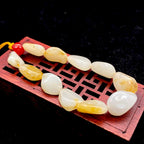和田玉洒金皮【精品手串】（25.7g）