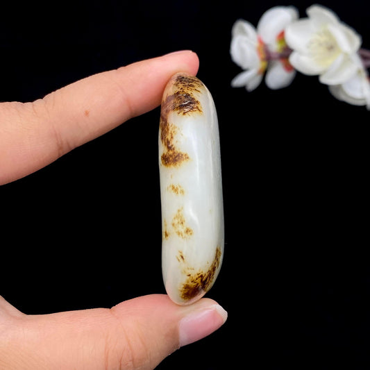 和田玉秋梨皮籽料原石（76g）