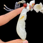 和田玉白玉籽料【文殊菩萨】（80g）