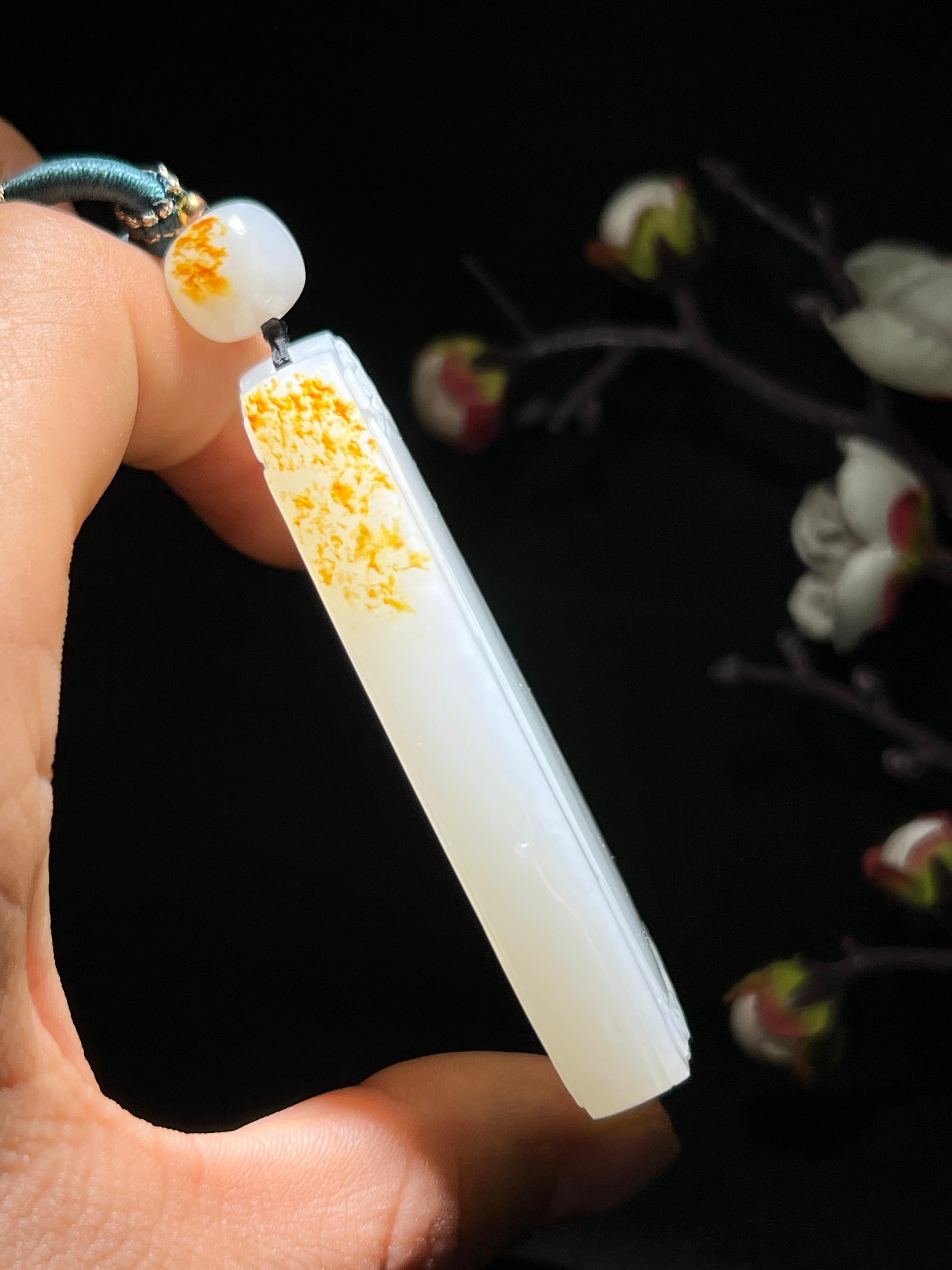 和田籽料无事牌（74.9g）